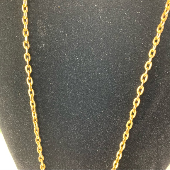 Gold Tone Necklace Cage Pendent - Picture 3 of 4